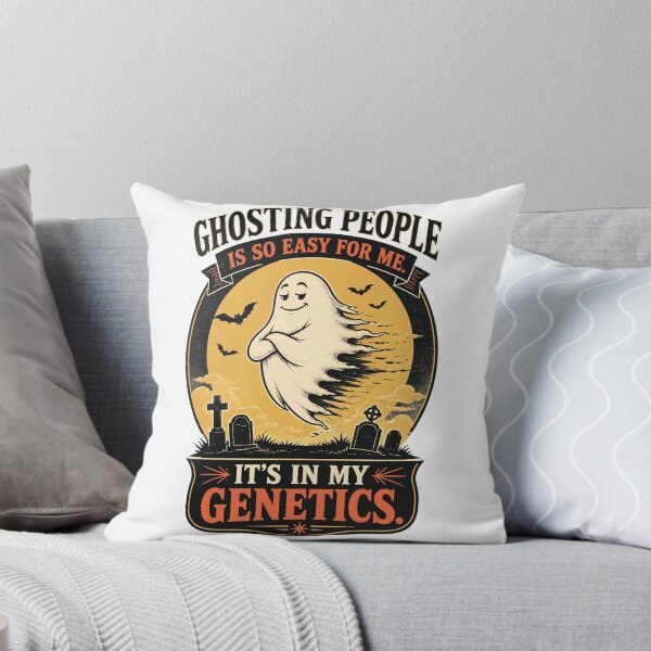 Item preview,  Funny Ghosting Is In My Genetics Retro Halloween designed and sold by MagicTheDog.