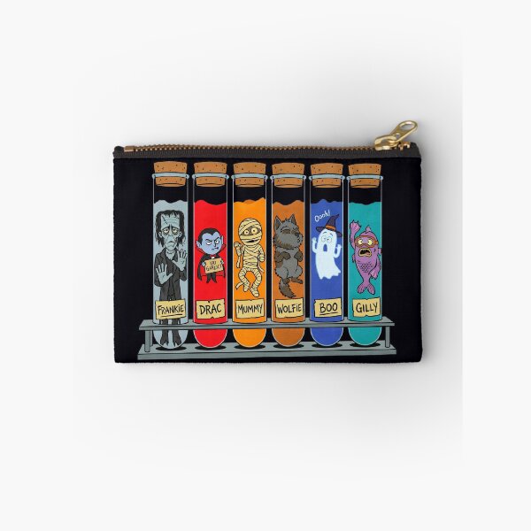 Item preview, Funny Halloween Test Tubes - Frankie Drac Mummy Wolfie Boo Gilly Monsters designed and sold by PalettePop..