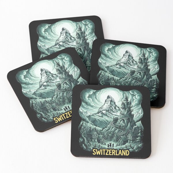 Item preview, Fantasy Switzerland: Alps and Medieval Castle designed and sold by EdwinkOne.