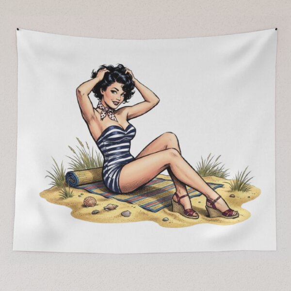 Item preview, "Retro Glamour: Charm and Audacity of Pin-Ups” designed and sold by CHRIST5000.