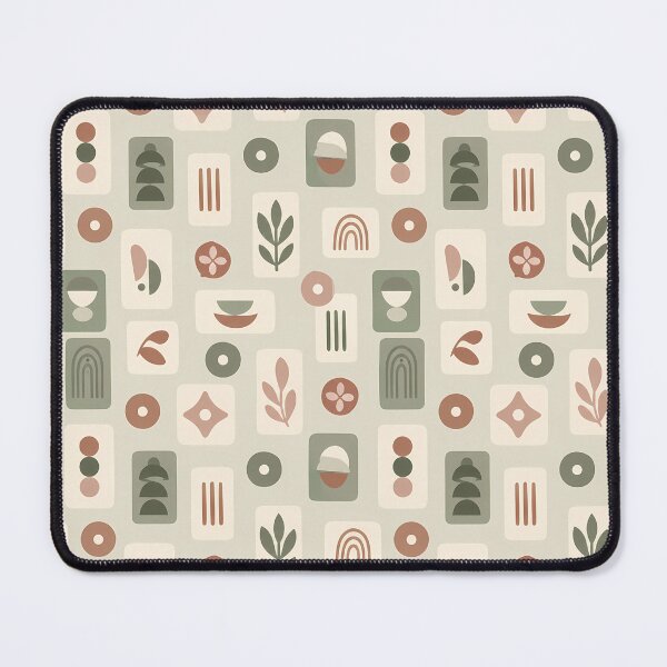 Item preview, Mid Century Modern Sage Botanical Geometric Tile Pattern designed and sold by Apex Designs.
