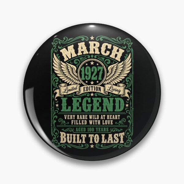 Item preview, March 1927 Legend – Vintage 100th Birthday, Aged 100 Years designed and sold by G350.