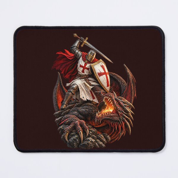 Item preview, Crusader Fighting a Dragon | Power of Faith Shirt and Accessories designed and sold by BiiiG.