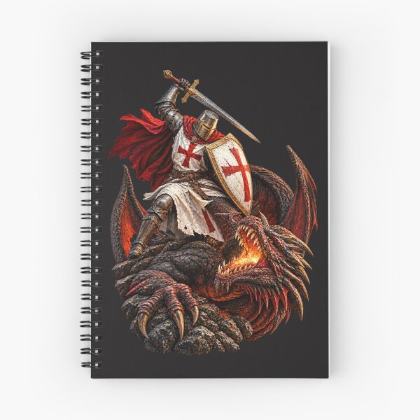 Item preview, Crusader Fighting a Dragon | Power of Faith Shirt and Accessories designed and sold by BiiiG.