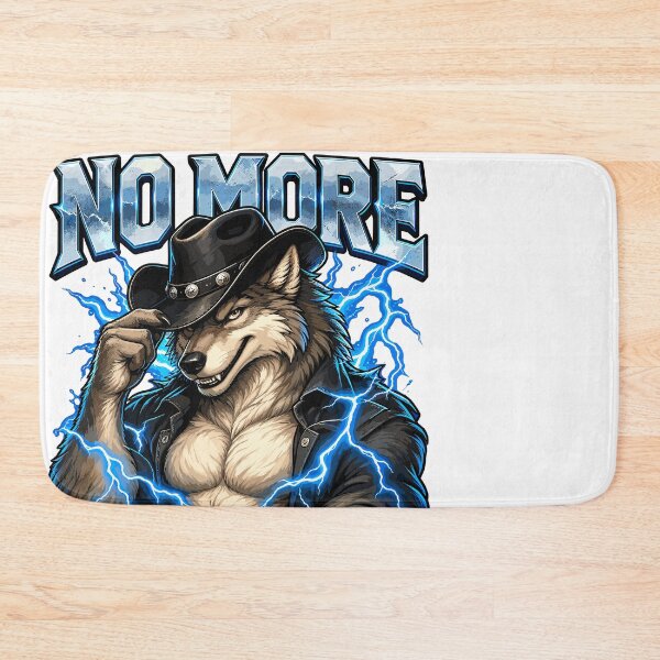 Item preview, No More Mr Nice Guy Cowboy Wolf Lightning Design designed and sold by stmpdwrld.