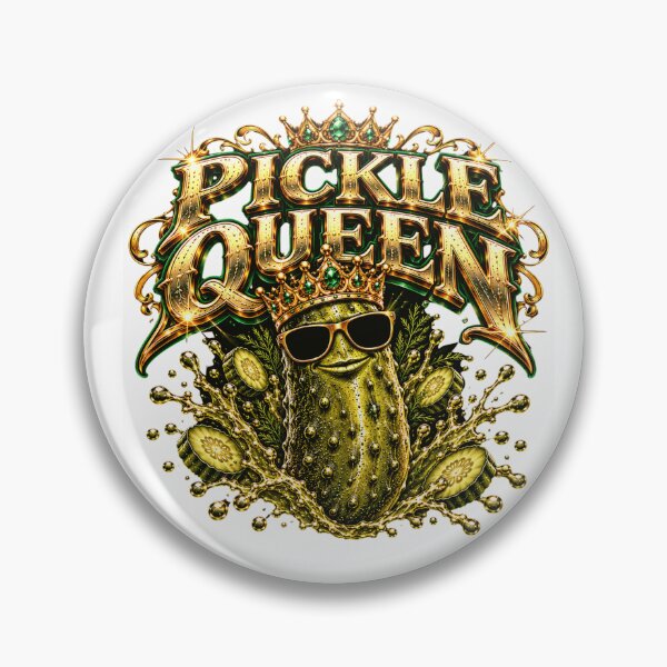 Item preview, Pickle Queen – Royal Gold Crown Pickle Streetwear Art designed and sold by Nicolelynndecor.