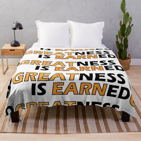 Item preview, Greatness is earned designed and sold by Positive Mindzet!.