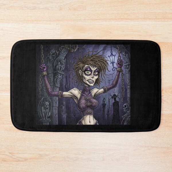 Item preview, Chained Dark Necromancer Sorceress fantasy art designed and sold by Vintage Designs +.