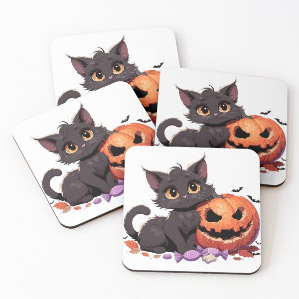 Item preview, Title: Cute Black Ca designed and sold by Na Najah.