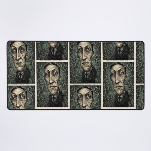 Item preview, H.P Lovecraft portrait illustration designed and sold by Vintage Designs +.