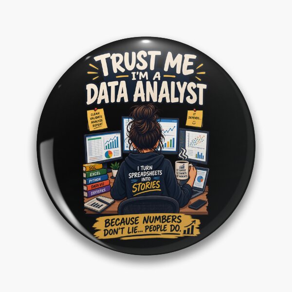Item preview, Trust Me, I'm a Data Analyst – Funny Data Analytics designed and sold by SidTastic .