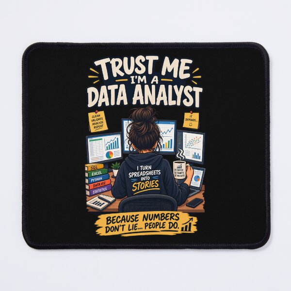 Item preview, Trust Me, I'm a Data Analyst – Funny Data Analytics designed and sold by SidTastic .