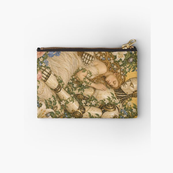 Item preview, Eternal Embrace Aurora Palette Cyber Renaissance Art Print designed and sold by DMarquiseArt.