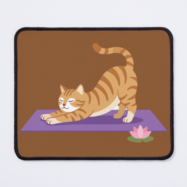 Item preview, Cute Orange Tabby Cat Doing Yoga Pose designed and sold by AIG - Andrei Ilie Graphics.