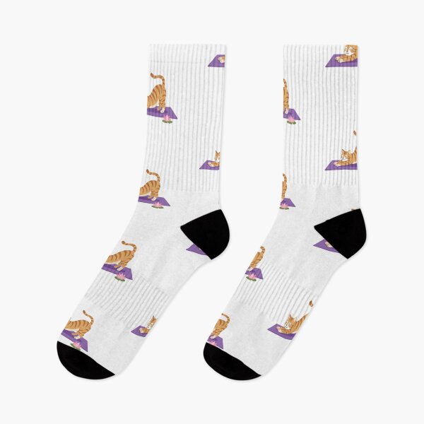 Item preview, Cute Orange Tabby Cat Doing Yoga Pose designed and sold by AIG - Andrei Ilie Graphics.