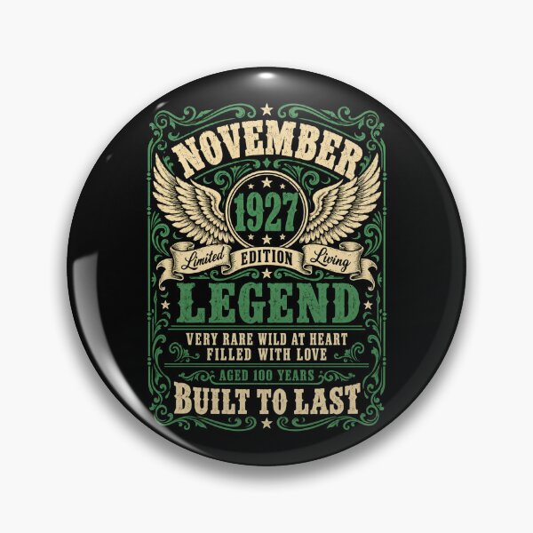 Item preview, November 1927 Legend – Vintage 100th Birthday, Aged 100 Years designed and sold by G350.