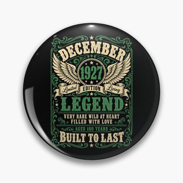 Item preview, December 1927 Legend – Vintage 100th Birthday, Aged 100 Years designed and sold by G350.