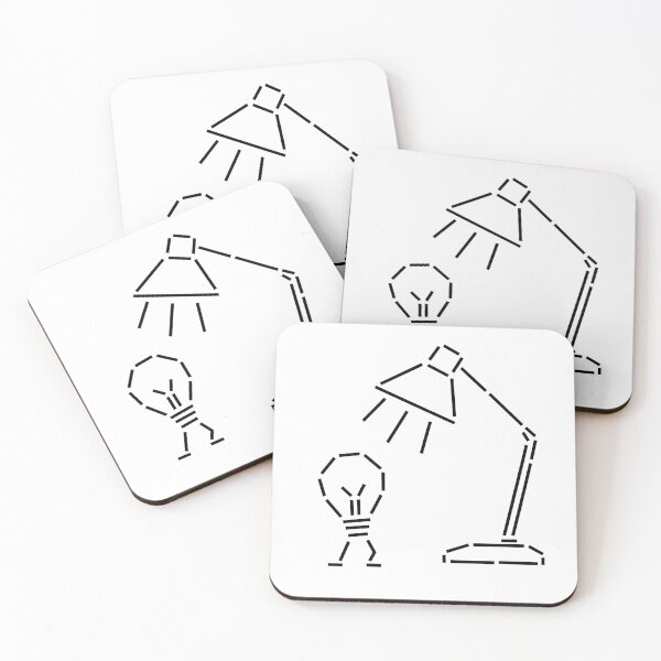 Item preview, Desk Lamp and Light Bulb – Geometric Line Art designed and sold by matybrak.