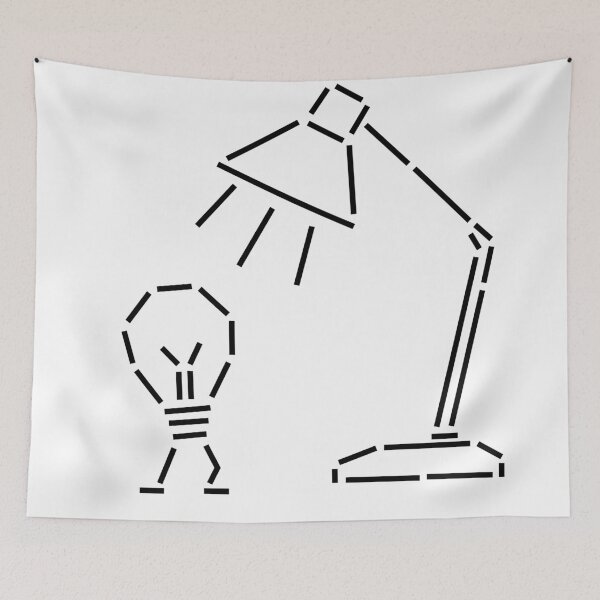Item preview, Desk Lamp and Light Bulb – Geometric Line Art designed and sold by matybrak.