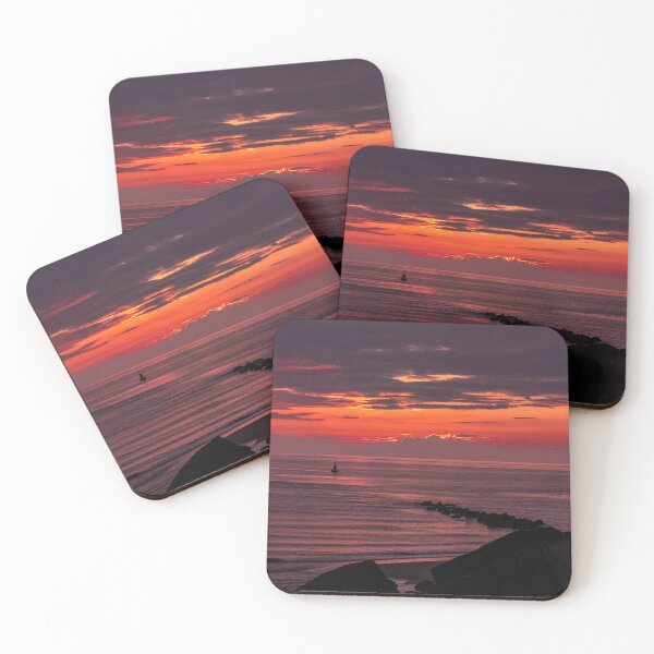 Item preview, Sunset Over Ocean With Jetty designed and sold by JorisNature.