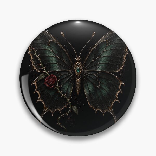 Item preview, Gothic Butterfly | Victorian Dark Academia Nature Art designed and sold by Briarmoire.