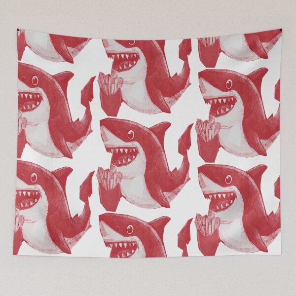 Item preview, Cute French Fries Shark designed and sold by kinpirks.