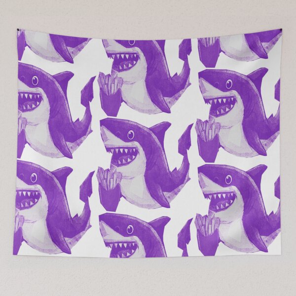 Item preview, Cute French Fries Shark designed and sold by kinpirks.