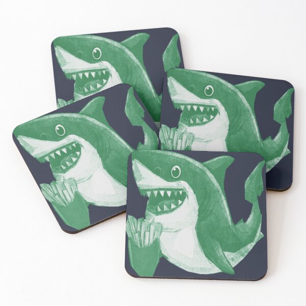 Item preview, Cute French Fries Shark designed and sold by kinpirks.