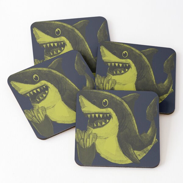 Item preview, Cute French Fries Shark designed and sold by kinpirks.