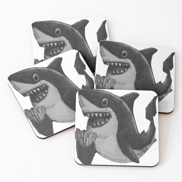 Item preview, Cute French Fries Shark designed and sold by kinpirks.
