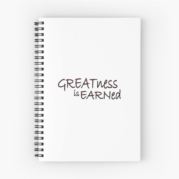 Item preview, Greatness is Earned. designed and sold by Positive Mindzet!.