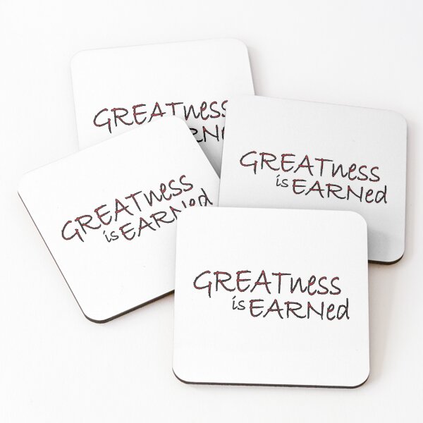 Item preview, Greatness is Earned. designed and sold by Positive Mindzet!.