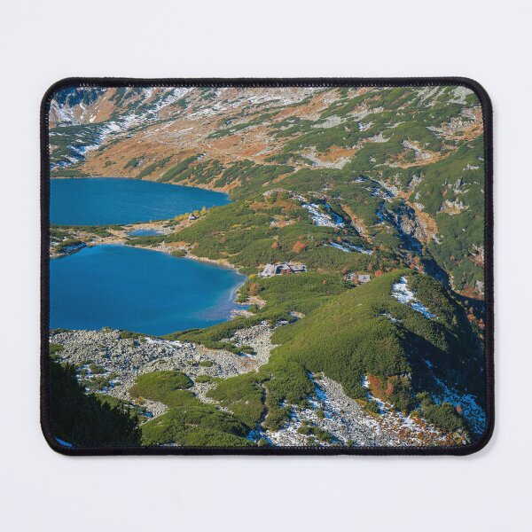 Item preview, High Tatra Serenity – Five Lakes Valley & Historical PTTK Mountain Hut Poster designed and sold by dkl4u.