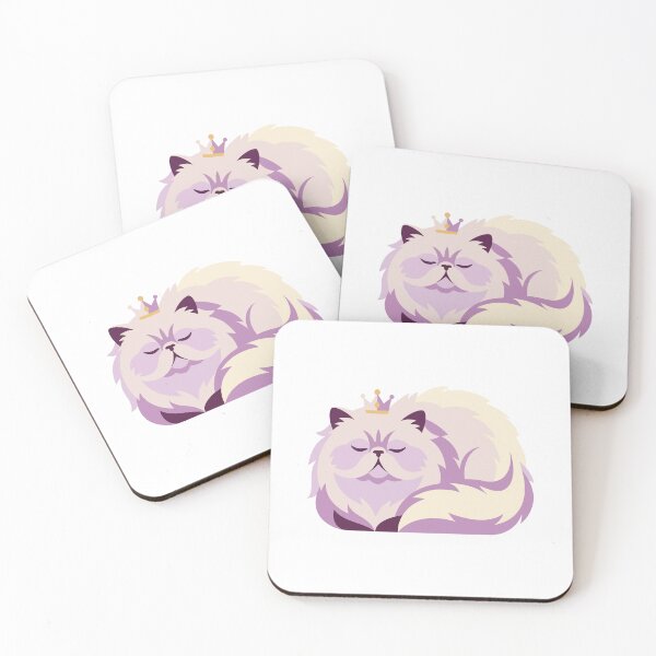 Item preview, Fluffy Persian Cat Wearing Tiny Gold Crown designed and sold by AIG - Andrei Ilie Graphics.