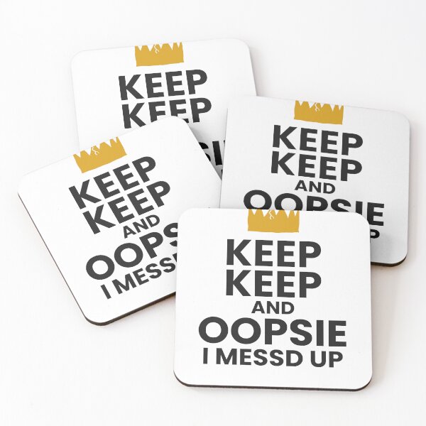 Item preview, Keep Keep and Oopsie I Messd Up Crown designed and sold by wordworking.