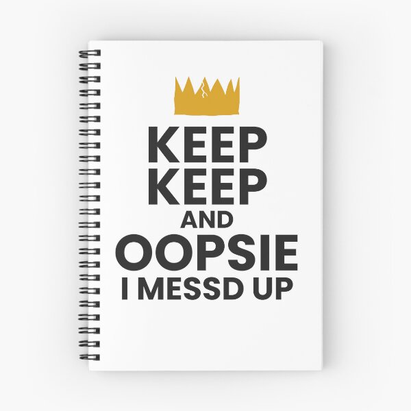 Item preview, Keep Keep and Oopsie I Messd Up Crown designed and sold by wordworking.