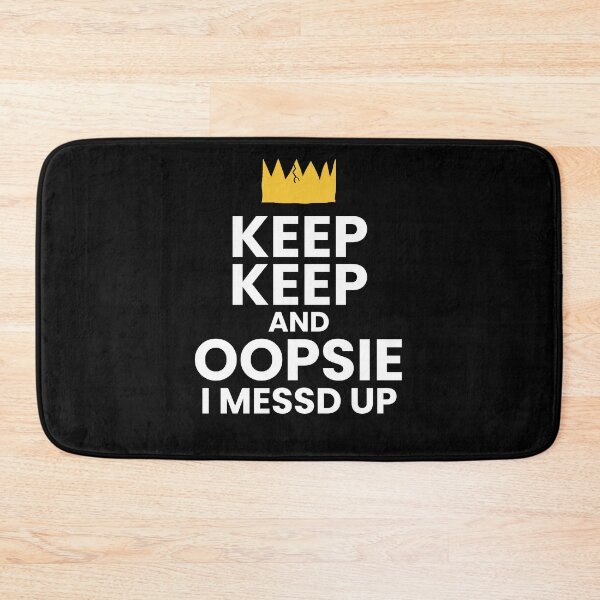Item preview, Keep Keep and Oopsie I Messd Up Crown (Dark-mode) designed and sold by wordworking.