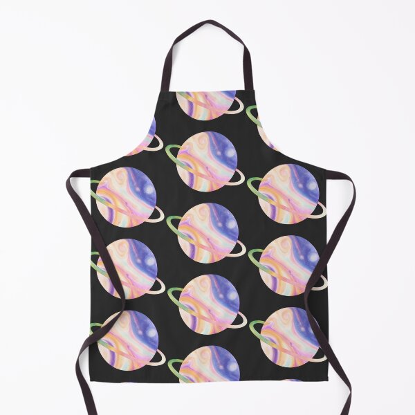 Item preview, Pastel Watercolor Planet with Rainbow Rings designed and sold by -KRAFTWERK.