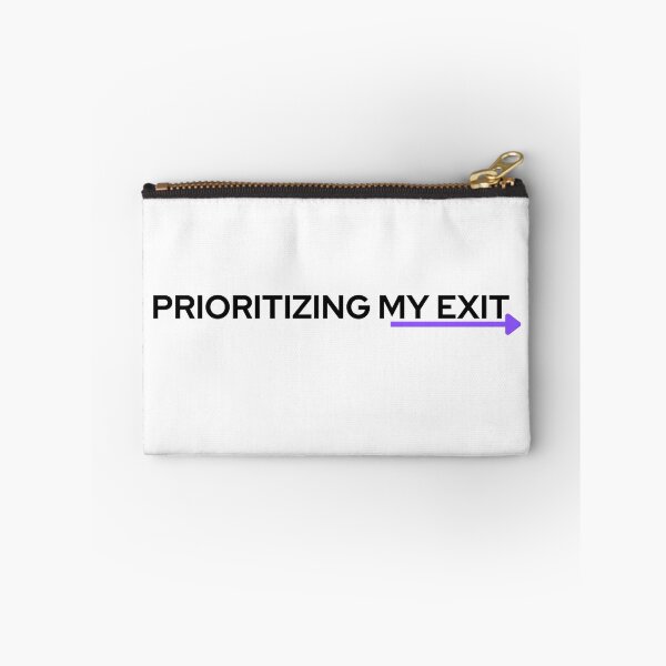 Item preview, Prioritizing My Exit Minimalist Corporate Satire Typography designed and sold by PureTypeStudio.
