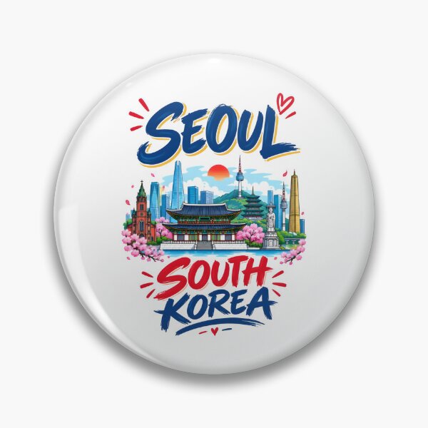 Artikelvorschau, Skyline von Seoul, Südkorea entworfen und verkauft von KISHNAY-FASHION.