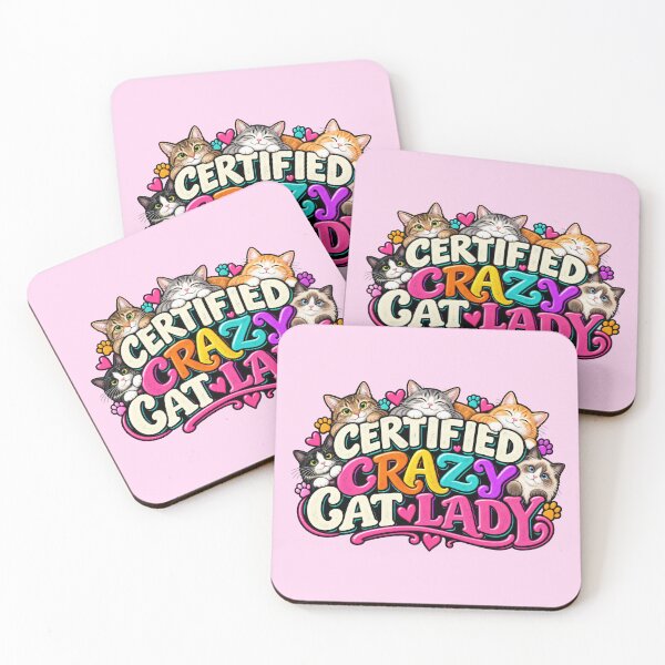 Item preview, Certified Crazy Cat Lady designed and sold by Elisabeth Lucas.