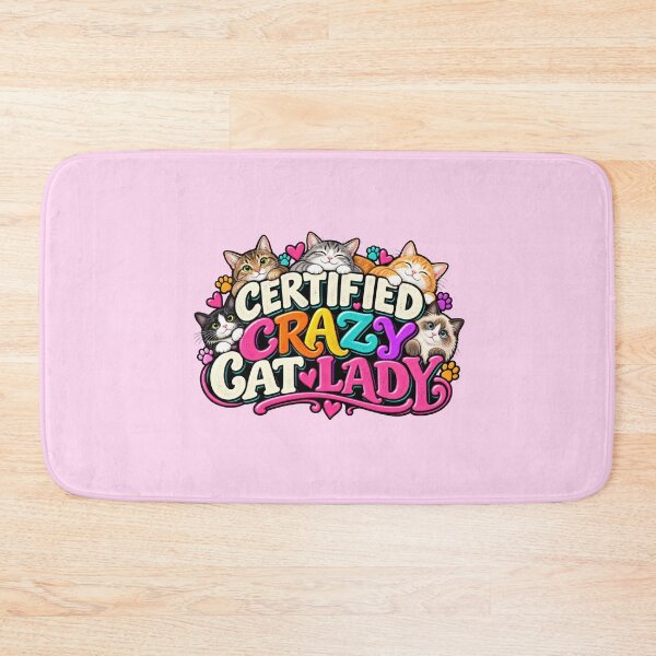 Item preview, Certified Crazy Cat Lady designed and sold by Elisabeth Lucas.