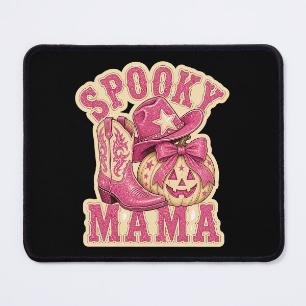 Item preview, Retro Pink Spooky Mama Western Halloween designed and sold by Design Vibras.