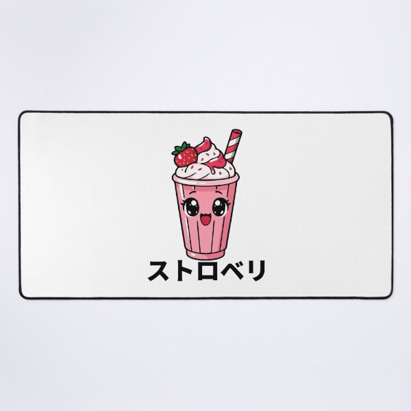 Item preview, Cute Kawaii Strawberry Milkshake designed and sold by MySimpleFlow.
