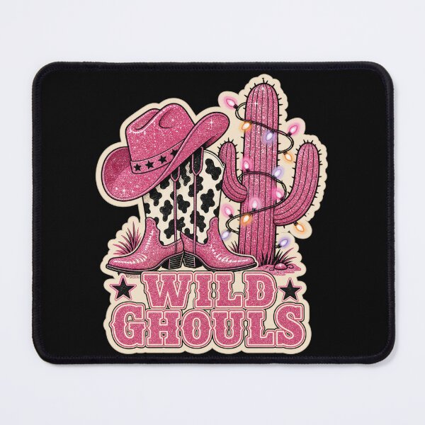 Item preview, Wild Ghouls Pink Cowprint Boots Western Halloween designed and sold by Design Vibras.
