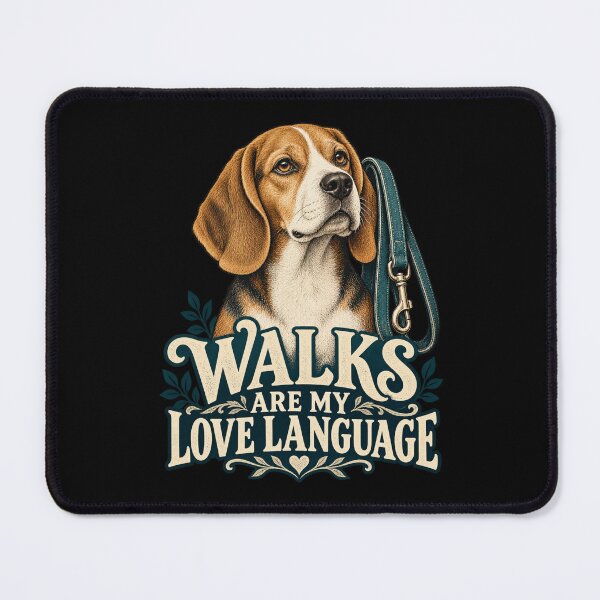 Item preview, Walks Are My Love Language - Beagle Dog Lover designed and sold by Good Mood Foundry.