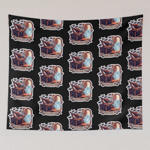 Item preview, Prohibido Robar Jamon - Funny Halloween Ghost Cat & Bats Stealing Ham designed and sold by UkrainianSpain.