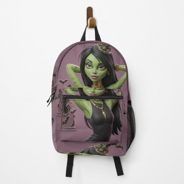 Item preview, Cute Green Halloween Witch design designed and sold by Vintage Designs +.