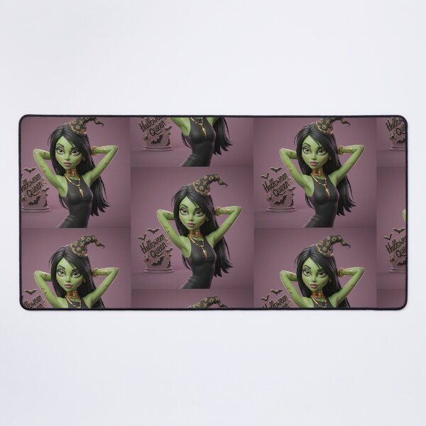 Item preview, Cute Green Halloween Witch design designed and sold by Vintage Designs +.