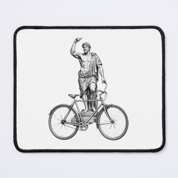 Item preview, God of Olympus. Zeus on a bicycle. designed and sold by MagelliShop.